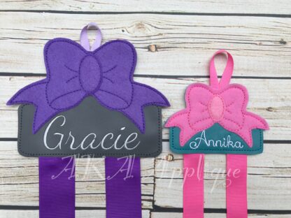 Boutique Bow Clip Keeper-Bow Holder ITH Embroidery Design - Image 5