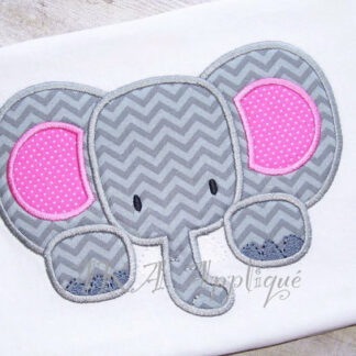Ellie Elephant Applique Embroidery Design