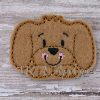 Gus Peeking Puppy Feltie Embroidery Design
