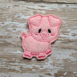 Piper Pig Feltie Embroidery Design
