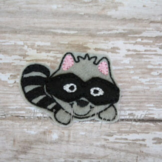 Bandit Raccoon Feltie Embroidery Design