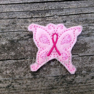 Hope Butterfly Awareness Feltie Embroidery Design