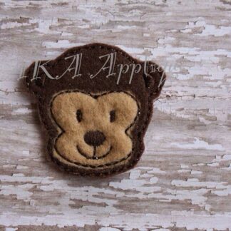 Matt Monkey Feltie Embroidery Design