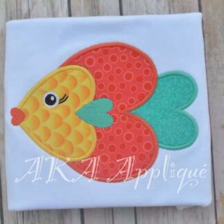 Finley Fish Applique Embroidery Design