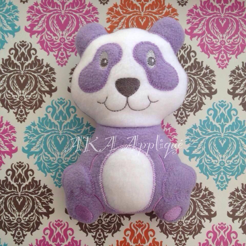 Penelope Panda Plushie ITH Embroidery Design