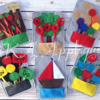 ITH Quiet Book Felt Embroidery Design