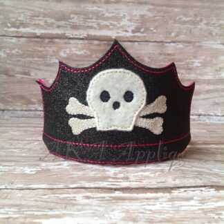 ITH Pirate Headband Tiara Embroidery Design