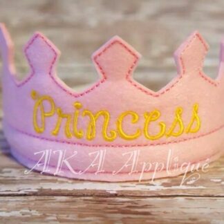 ITH Princess - Prince Headband Tiara Embroidery Design