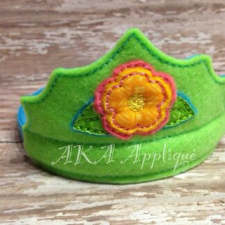 ITH Flower Headband Tiara Embroidery Design