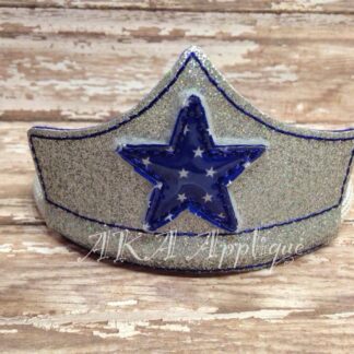 ITH Super Star Headband Tiara Embroidery Design