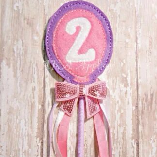 ITH Birthday Balloon Wand SET Embroidery Design
