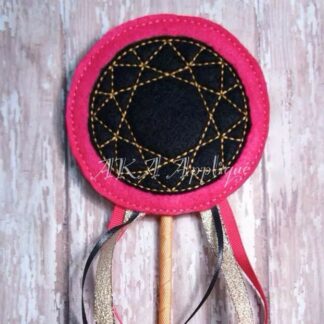 ITH Round Diamond Wand Embroidery Design