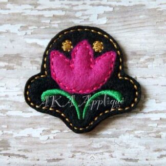 Norwegian Princess Appliqued Feltie Embroidery Design