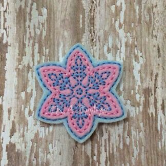 Snowflake Feltie Embroidery Design