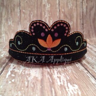 Norwegian Princess Headband Tiara Embroidery Design