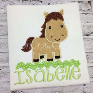 Sophia Horse Applique Embroidery Design