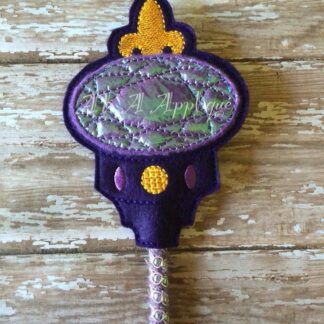 ITH Fleur de lis Scepter Embroidery Design