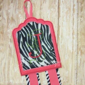 Blank Clip Keeper-Bow Holder 2 ITH Embroidery Design