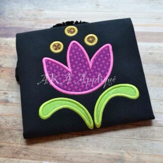 Norwegian Princess Tulip Applique Embroidery Design