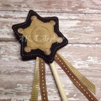 ITH Cowgirl - Cowboy - Sheriff Wand Embroidery Design