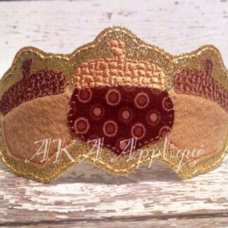 ITH Triple Acorn Headband SLIDER™ Embroidery Design