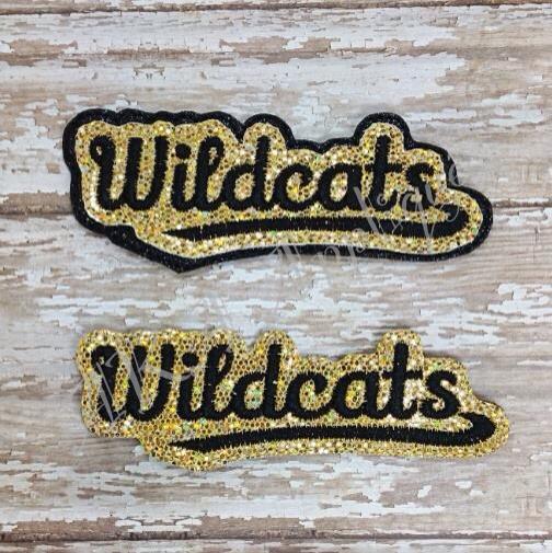 ITH Wildcats Spirit Headband SLIDER™ Embroidery Design