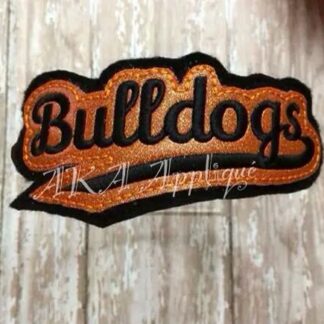 ITH Bulldogs Spirit Headband SLIDER™ Embroidery Design