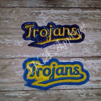 ITH Trojans Spirit Headband SLIDER™ Embroidery Design