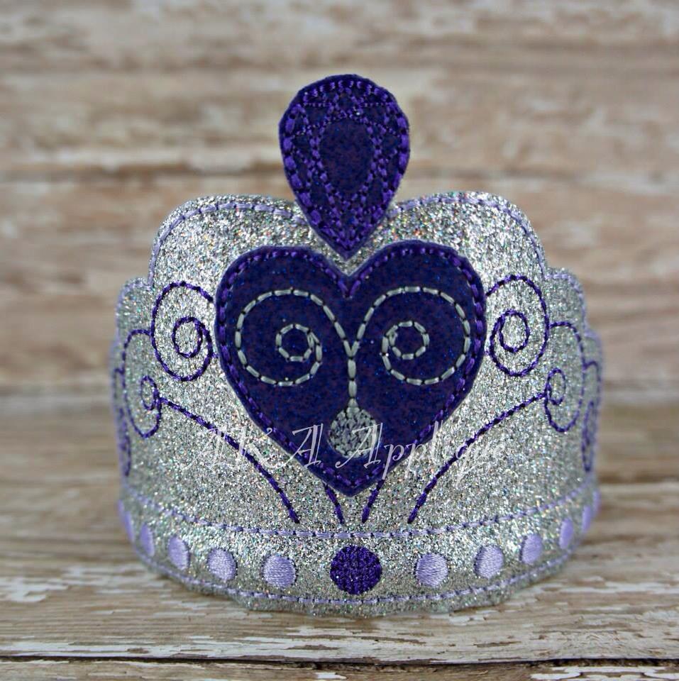 ITH First Princess Headband Tiara SLIDER™ Embroidery Design