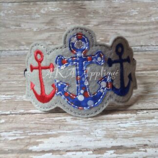 ITH Triple Anchor Headband SLIDER™ Embroidery Design