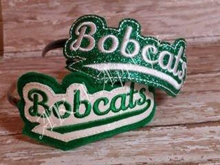 ITH Bobcats Spirit Headband SLIDER™ Embroidery Design