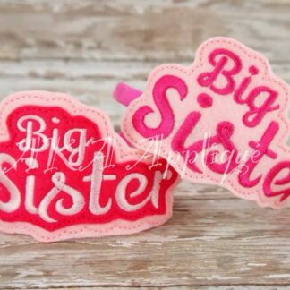 ITH Big Sister Headband SLIDER™ Embroidery Design