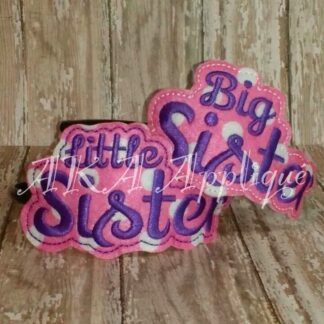 ITH Big Little Sister Headband SLIDER™ Set Embroidery Design