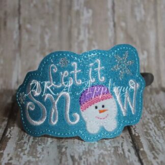 ITH Let it Snowman Headband SLIDER™ Embroidery Design