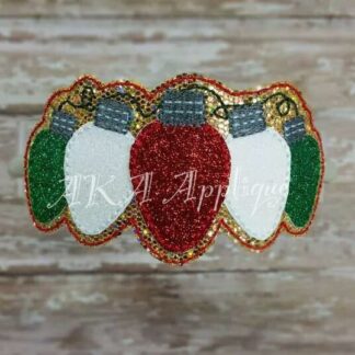 ITH Christmas Lights Headband SLIDER™ Embroidery Design