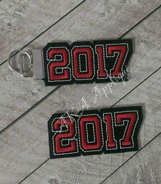 ITH 2017 Spirit Headband SLIDER™ and Key Fob Embroidery Design