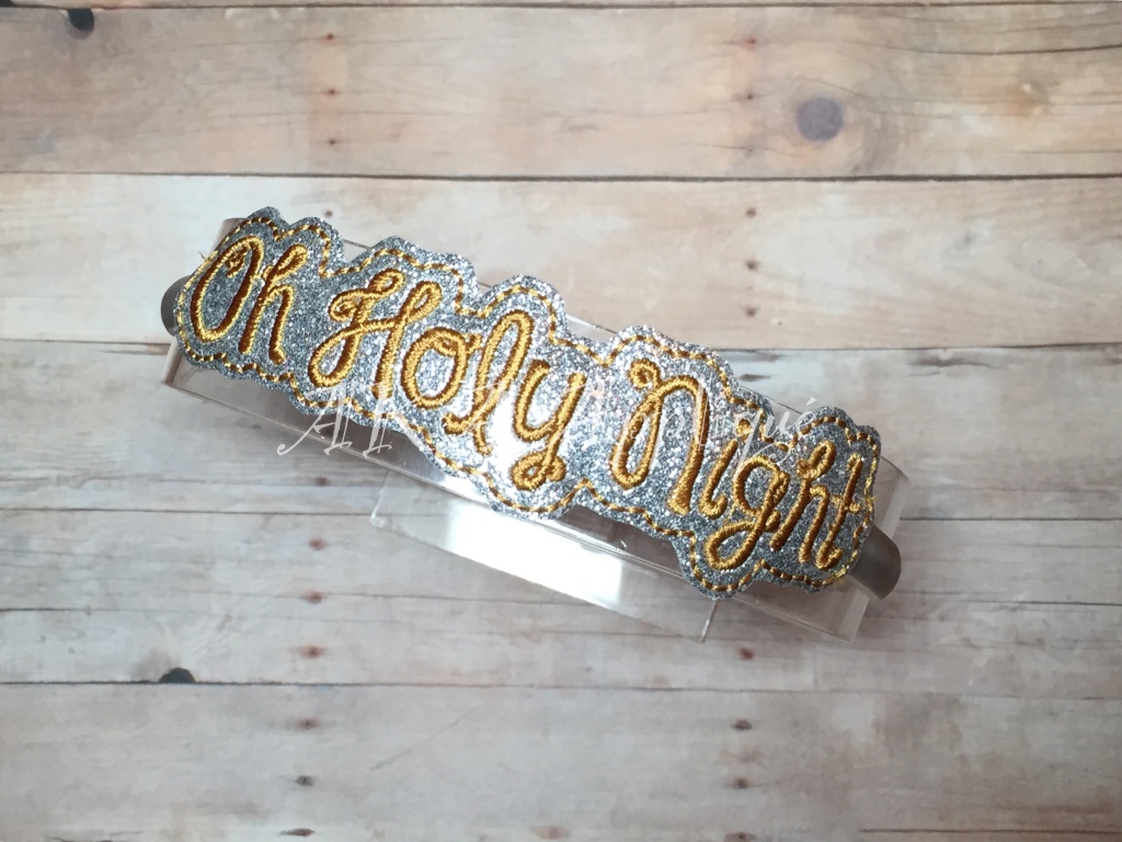 ITH Oh Holy Night Headband SLIDER™ Embroidery Design