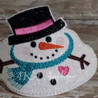 ITH Melting Snowman Headband SLIDER™ Embroidery Design