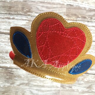 ITH Enchanted Apple Princess Headband Tiara SLIDER™ Embroidery Design