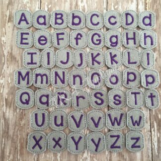 ITH 1" Letter Charm SLIDER™ Set Embroidery Design