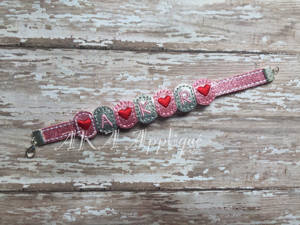 ITH BLANK Charm Bracelet  Embroidery Design - Image 5