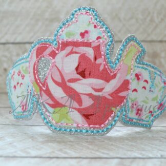 ITH Teapot Chipped Teacup Headband SLIDER™ Embroidery Design
