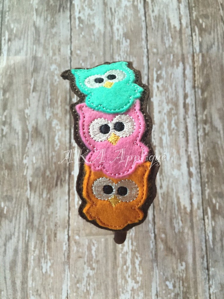 ITH Kookie Owl Stacked Headband SLIDER™ Embroidery Design - Image 3