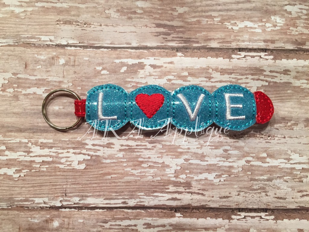 ITH Fold Over Key Fob BLANK Embroidery Design - Image 4
