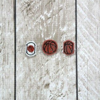 ITH Charm Bracelet Basketball SLIDER™ Add On Set Embroidery Design