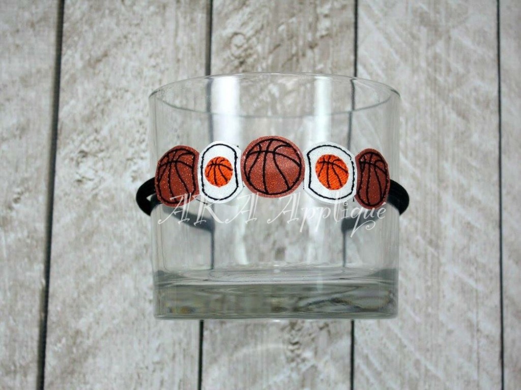 ITH 1" Basketball Charm SLIDER™ Add On Set Embroidery Design - Image 2