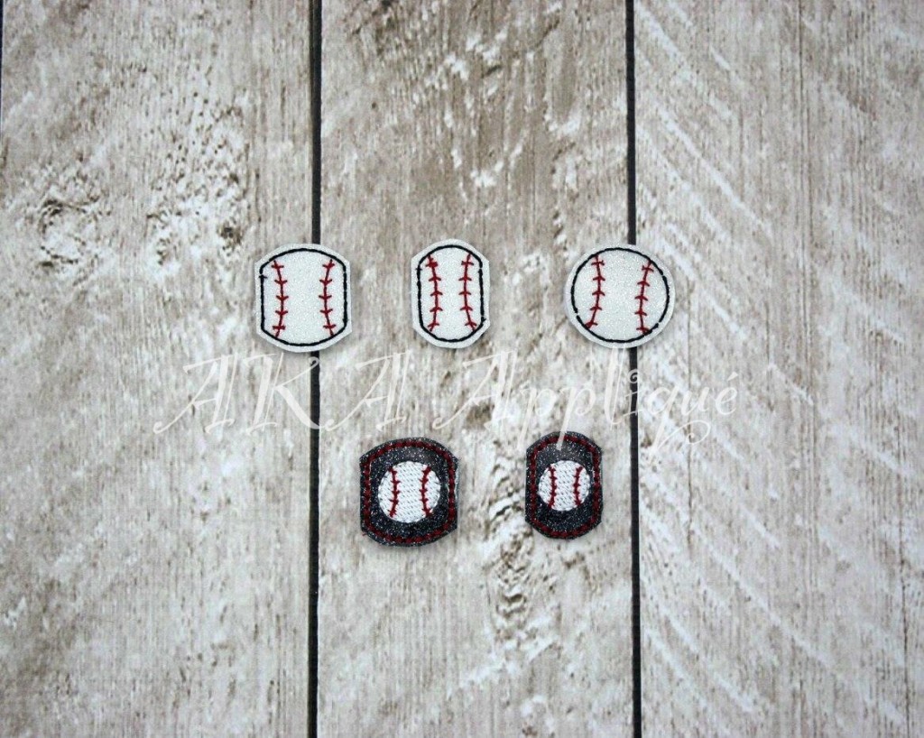 ITH 1" Baseball - Softball Charm SLIDER™ Add On Set Embroidery Design