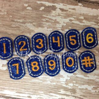 ITH Charm Bracelet Number SLIDERS™ Add On Set Embroidery Design