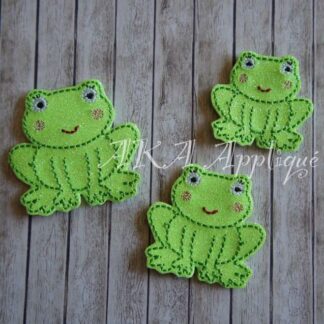Felicity Frog Feltie Embroidery Design