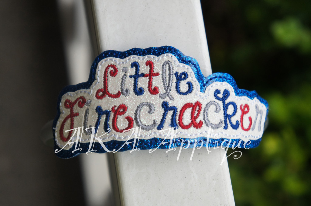 ITH Little Firecracker Headband SLIDER™ Embroidery Design - Image 3